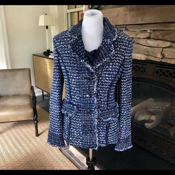 St. John Jackets & Blazers - St. John Midnight Multi Tweed Jacket